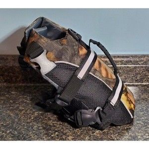 Dog Life Jacket Camo Print Sz XS Excellent Condition With Handle